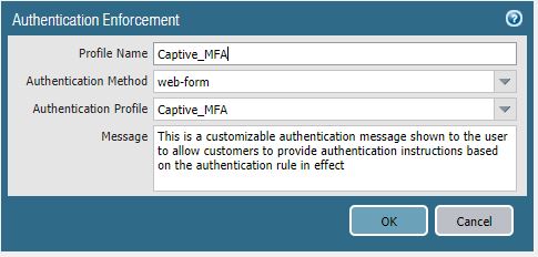 esta imagen muestra la configuración de la aplicación de la autenticación
