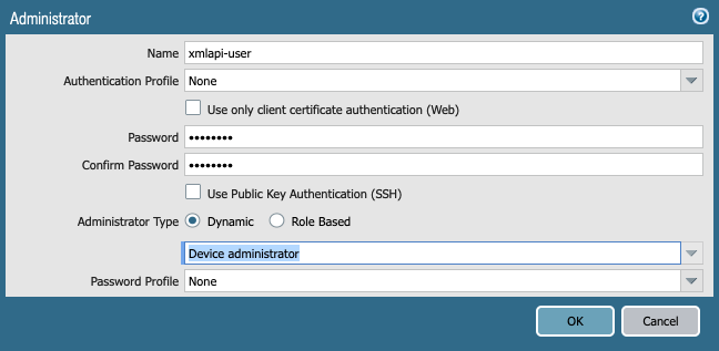 Erstellen eines Kontos für die XML-API-Verwendung