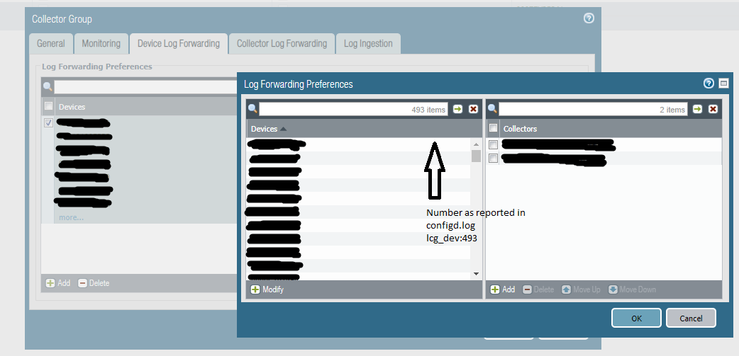 number of firewalls assigned to log_collector_group