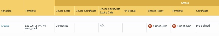 Panorama Managed Devices