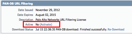 PAN-DB URL Filtering