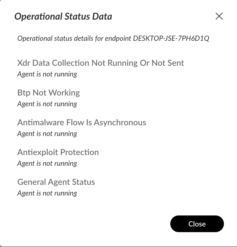 Agent is not running