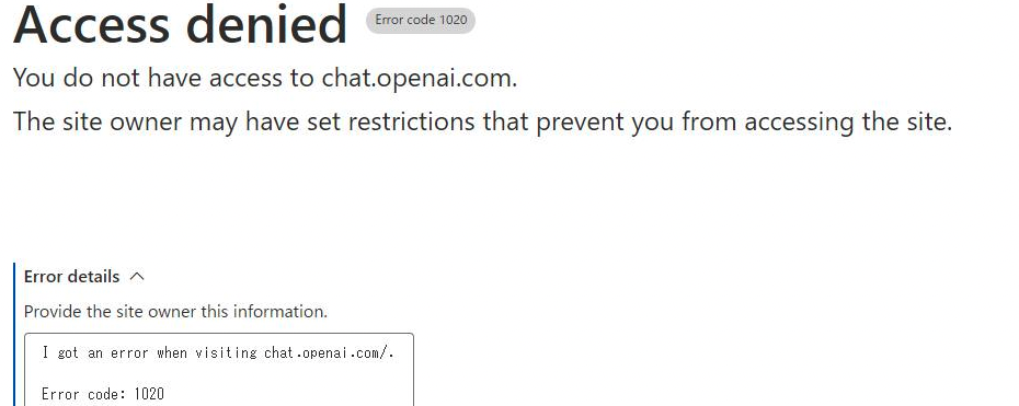 You do not have an account because it has been deleted or deactivated. If  you believe this was an error, please contact us through our help center at  help.openai.com - ChatGPT 
