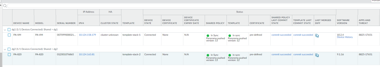 Conectividad Panorama Firewall