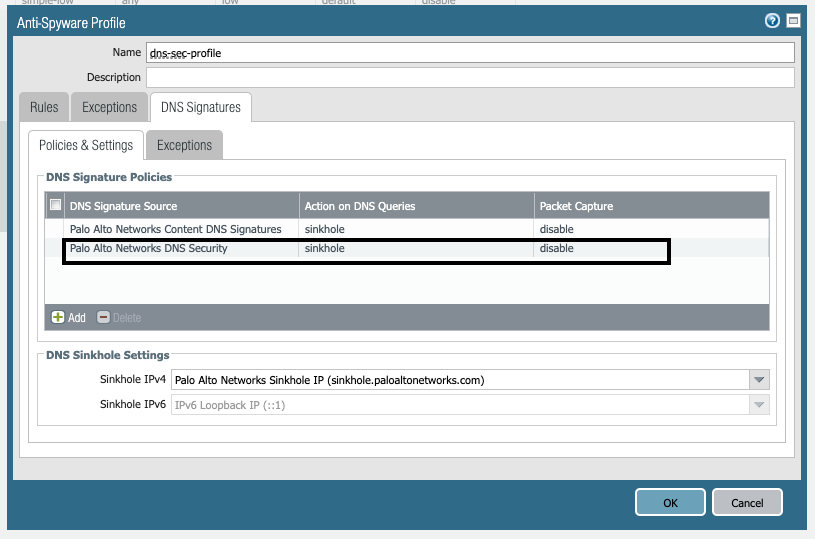 dns sec config