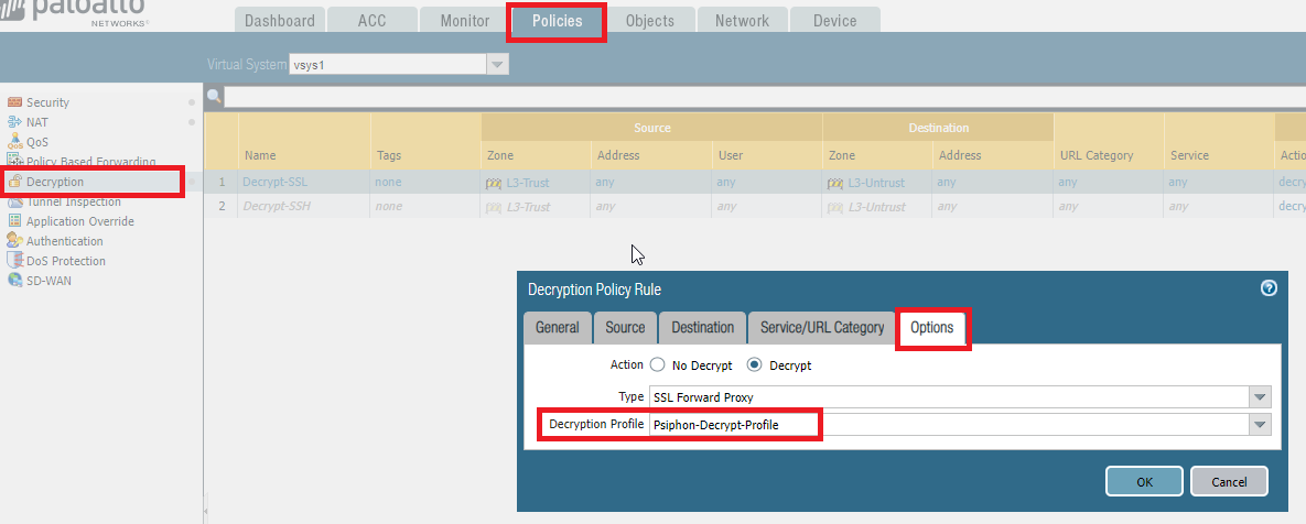 Politique de décryptage