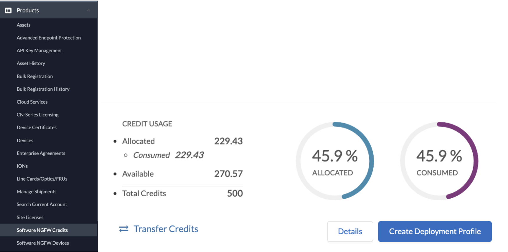 Software NGFW Credits