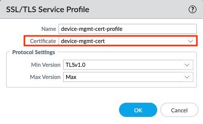 SSL/TLS Perfil de servicio