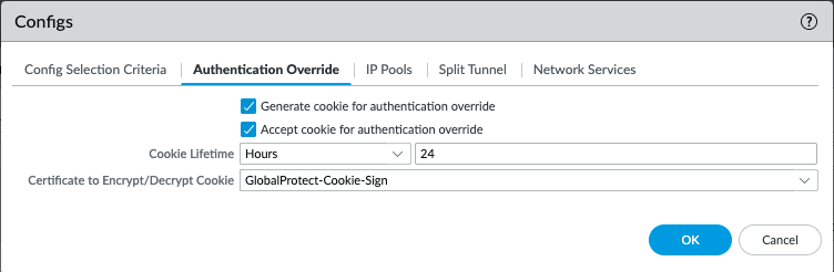Cookie de autenticación de puerta de enlace 1