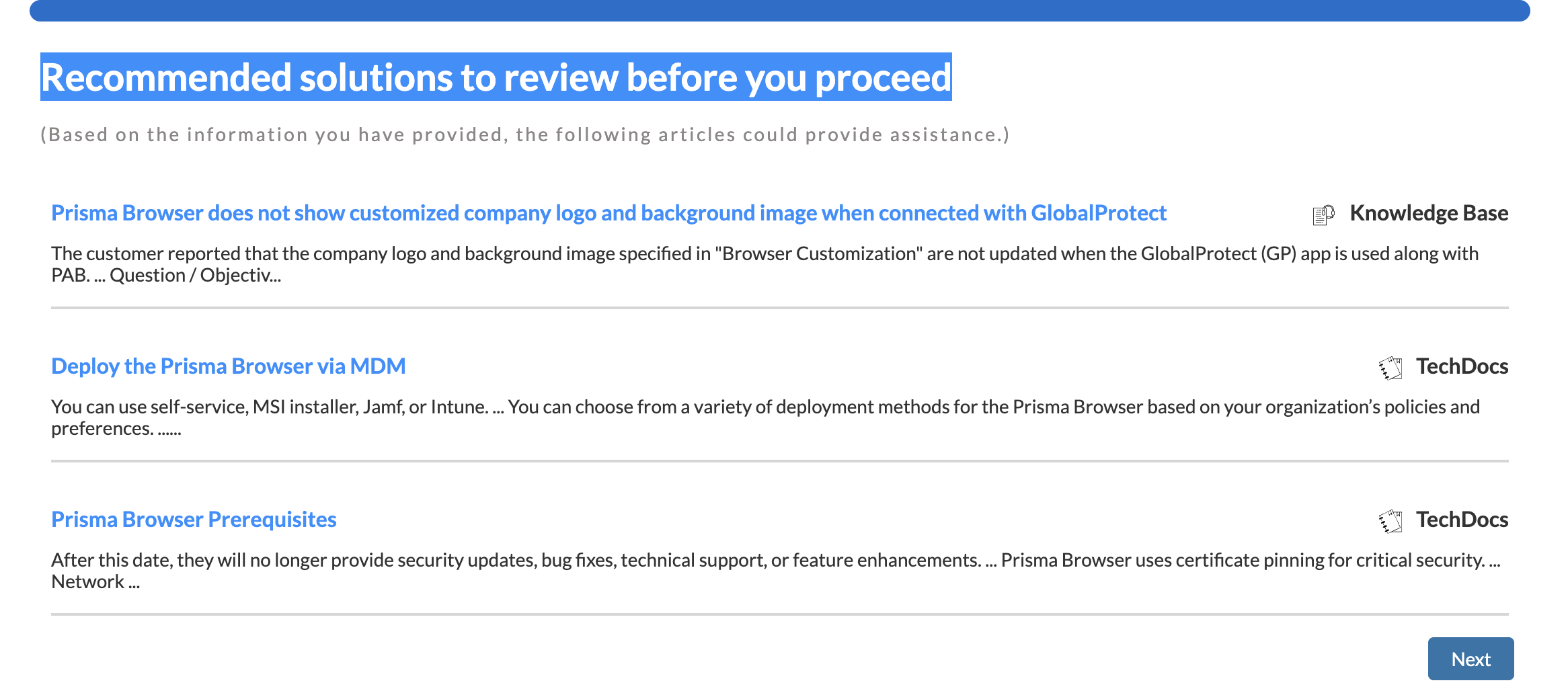 knowledge base prompt