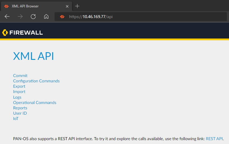 XML API