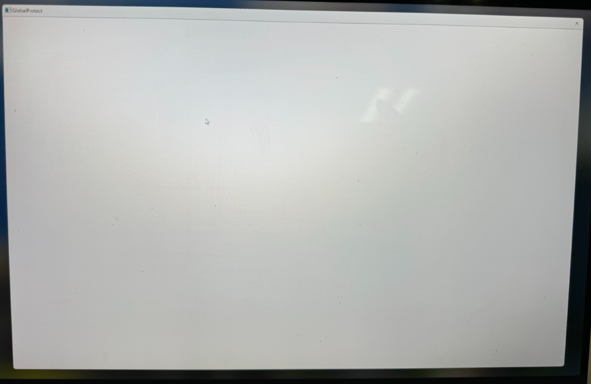 screenshot for white blank screen