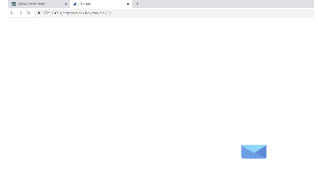 Screenshot for actual issue where application stuck