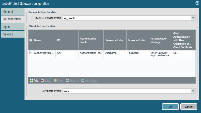 Global Protect Gateway