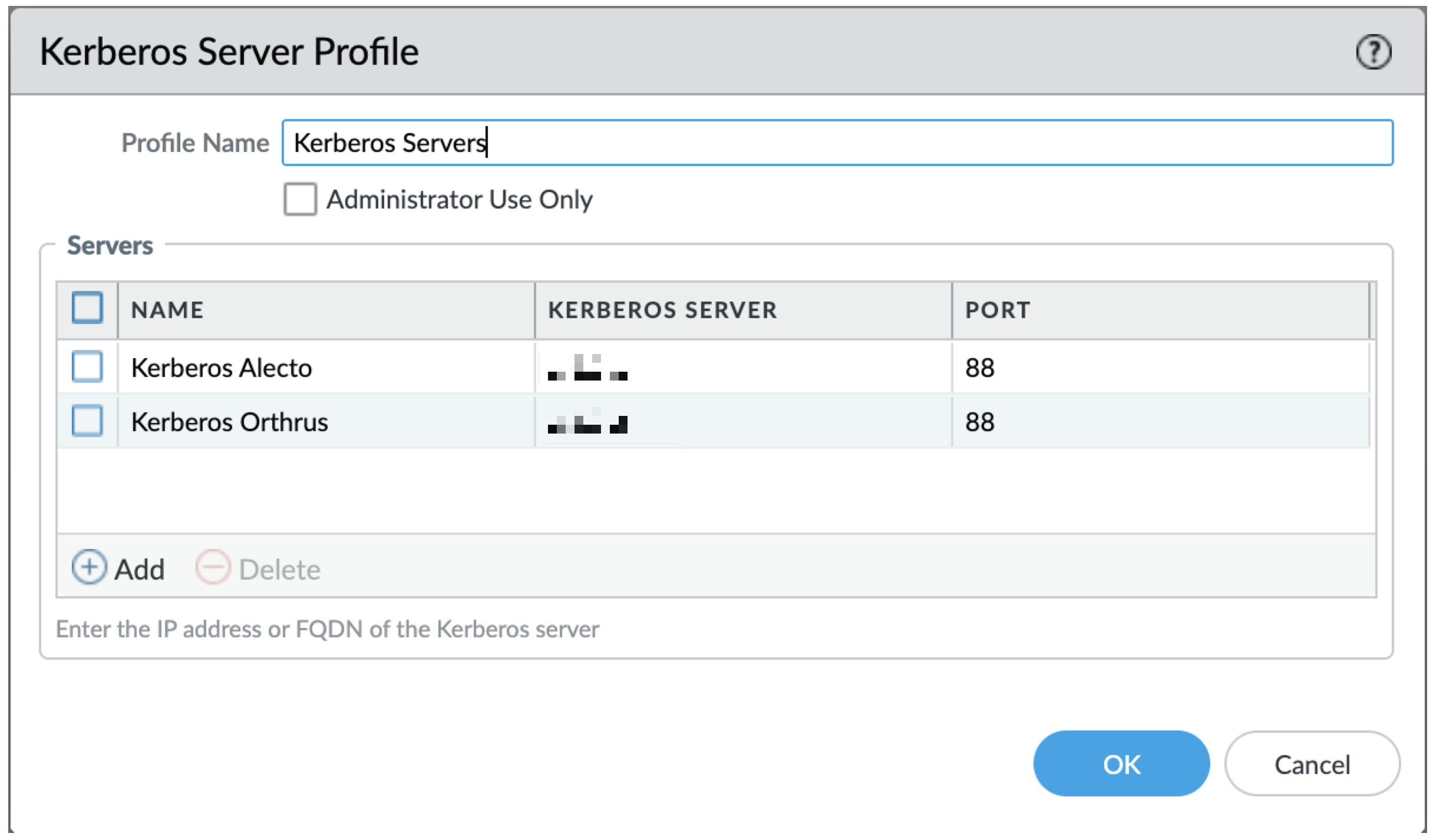Multiple Kerberos Servers