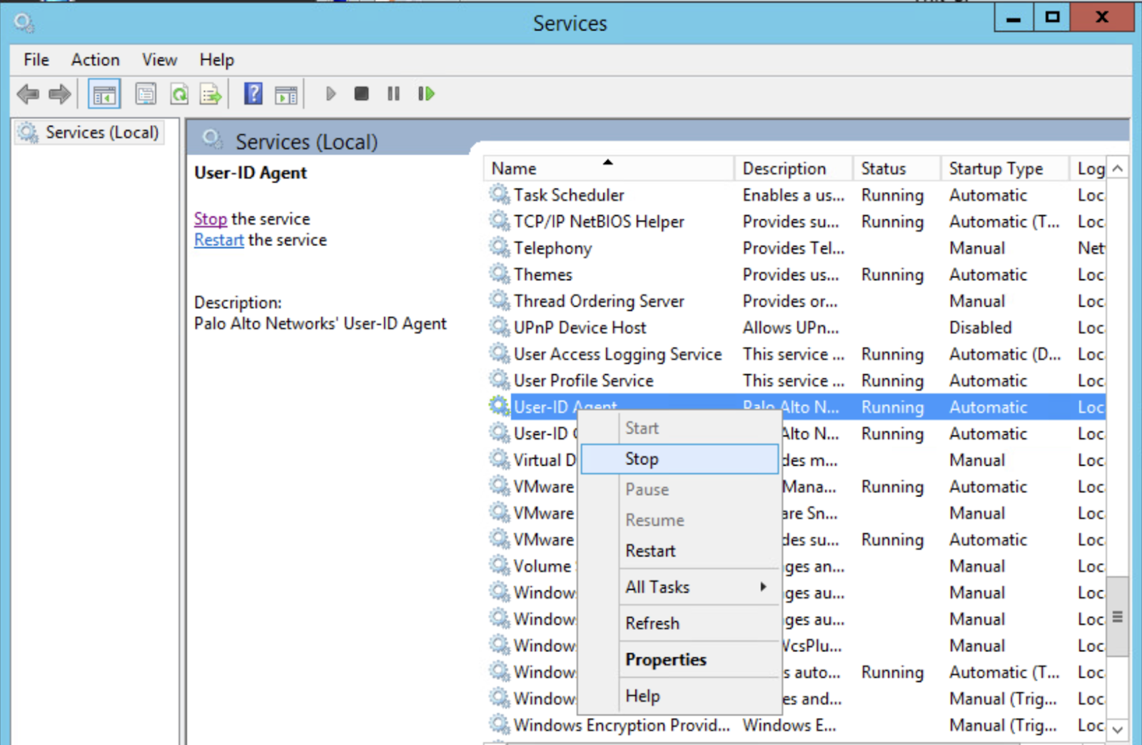 User-ID Agent Services
