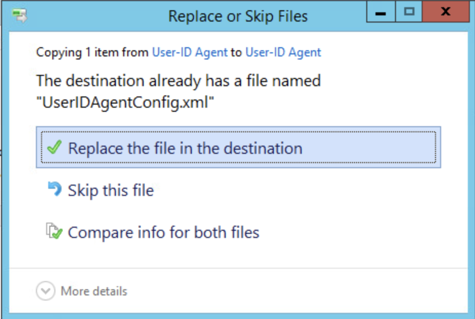 Replace or Skip Files