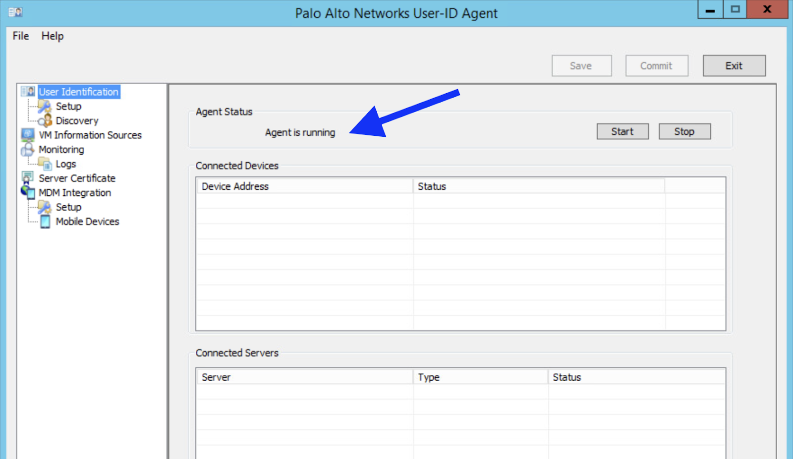 Agent Status running