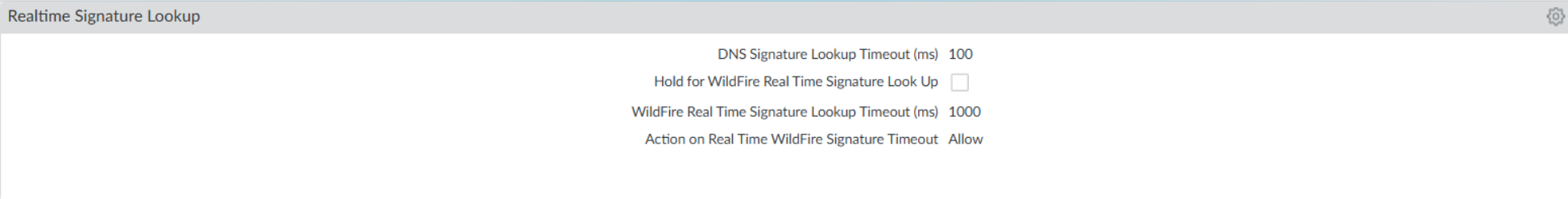 Realtime signature lookup