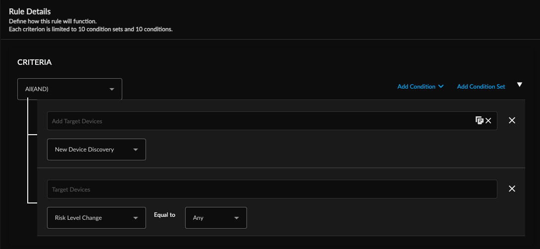 rule condition match