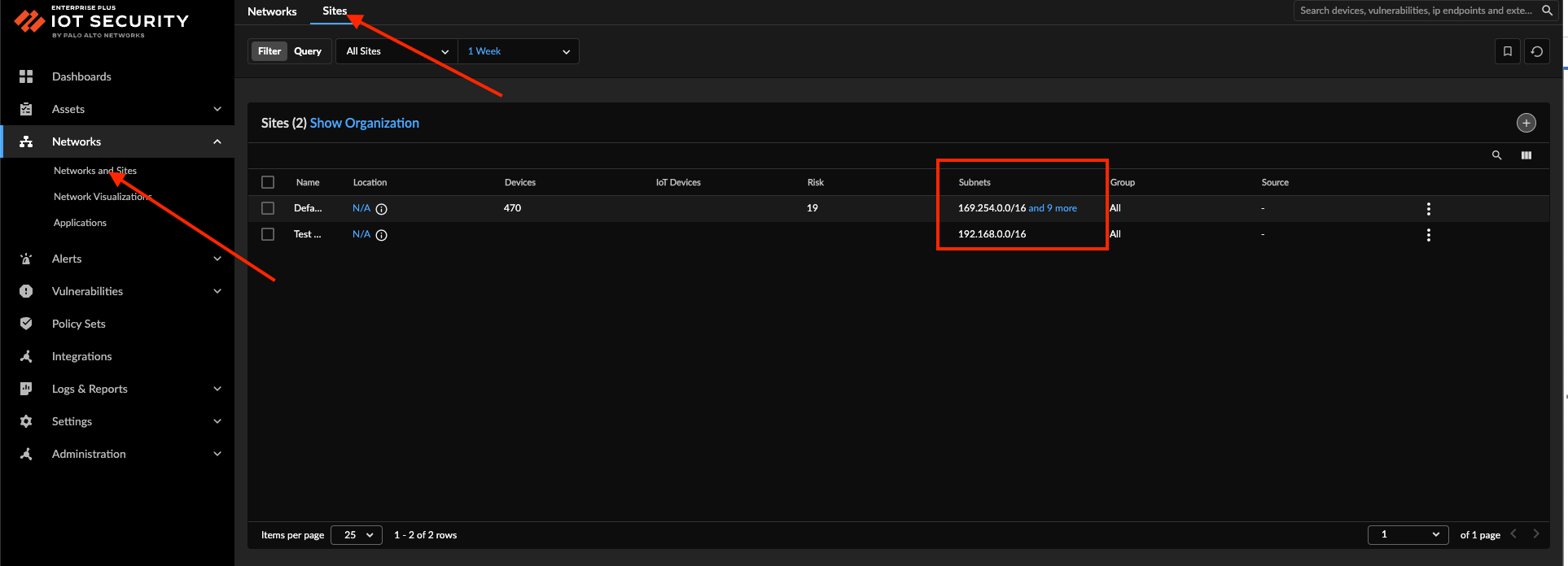 Check the subnet assignment is correct.