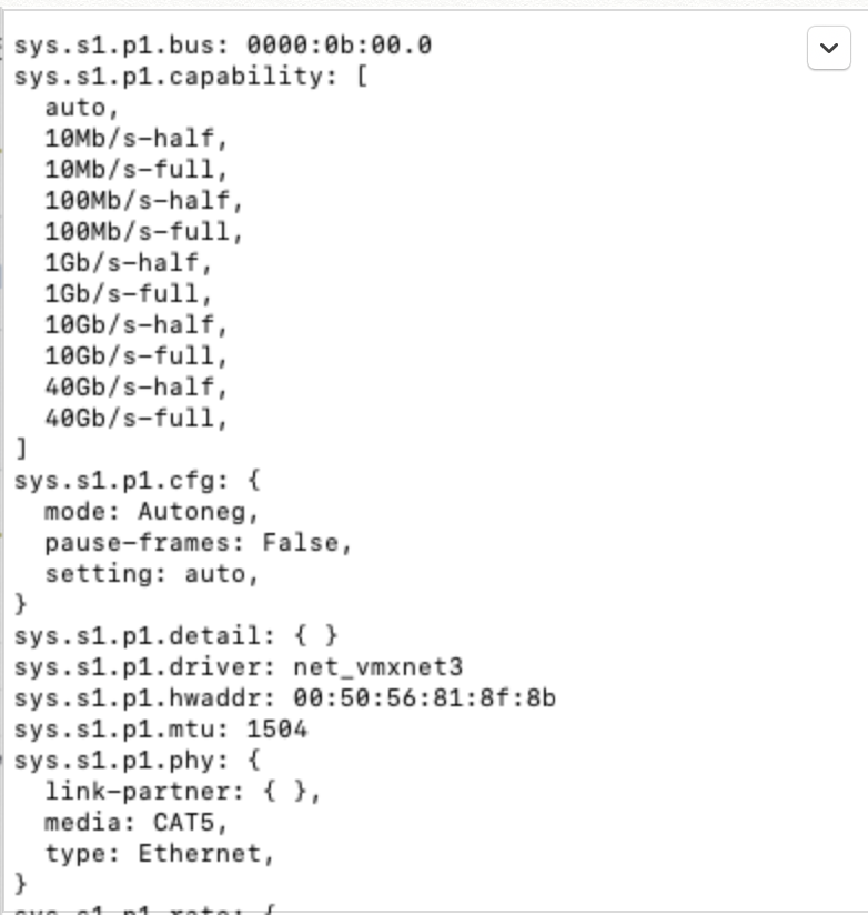 Verify Pause Frames is set to False