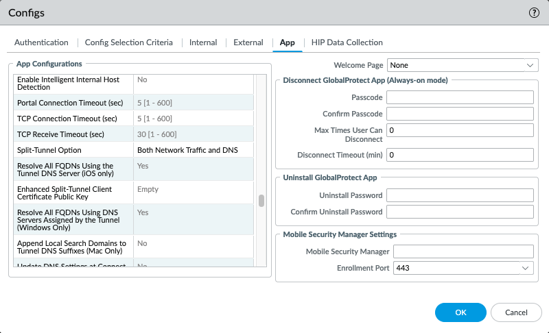 Portal agent app tab