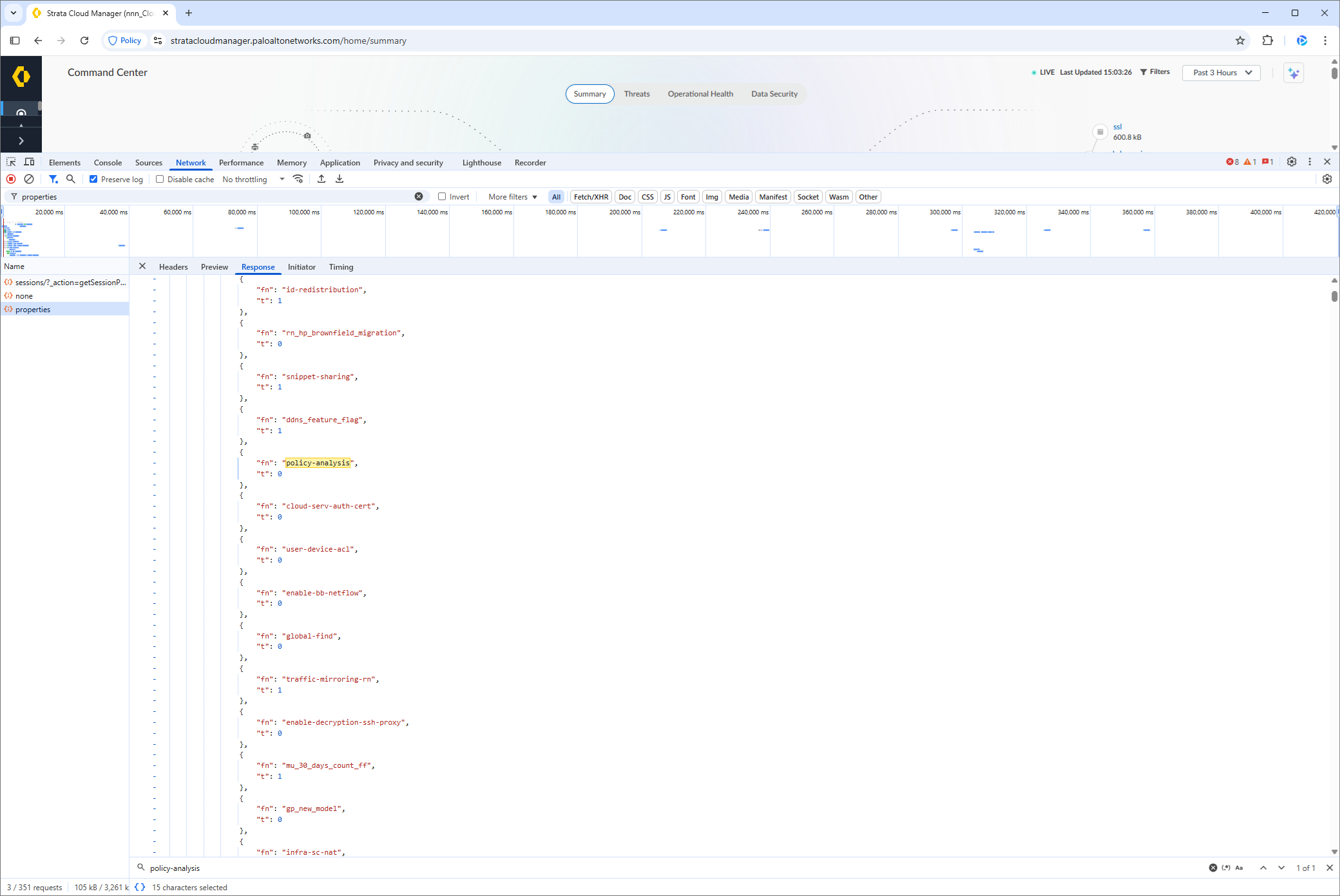 Developer Tools window - Sample