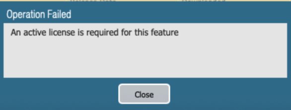 Error message