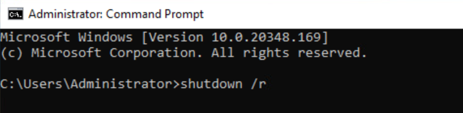 Adminstrator Command Prompt