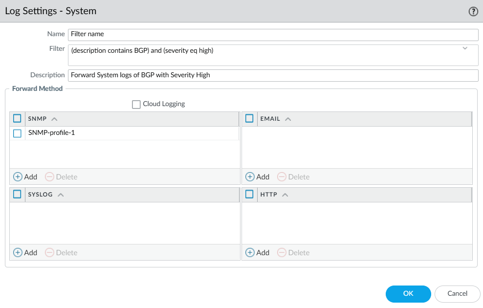 SNMP Config