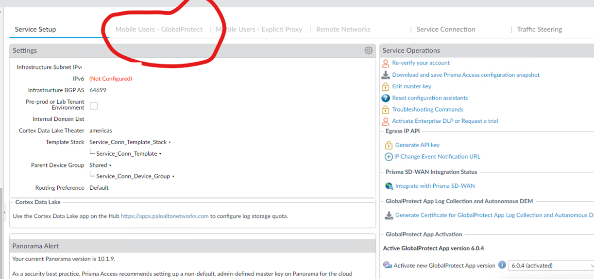 Greyed out Mobile users tab