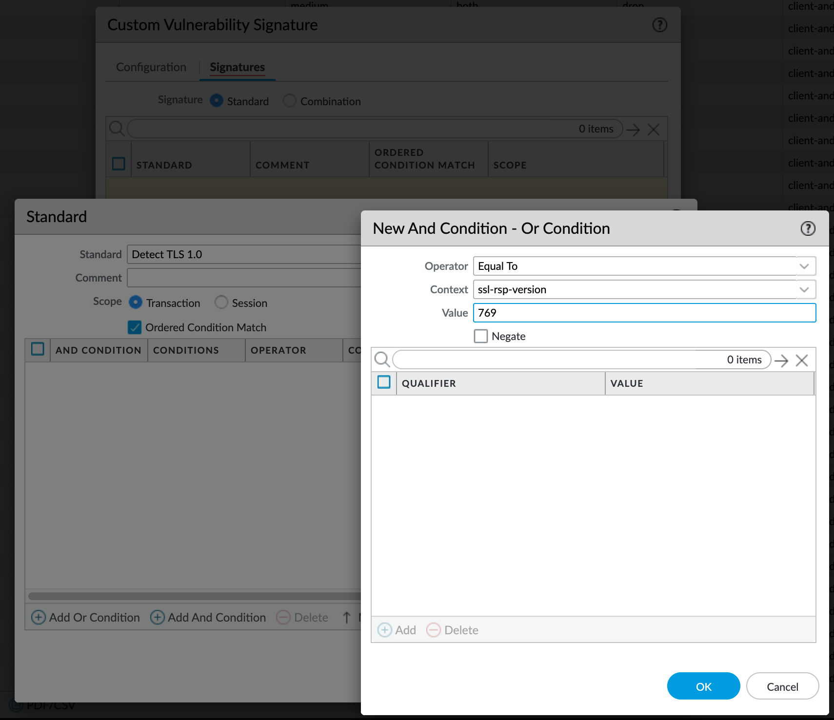 Create custom signature