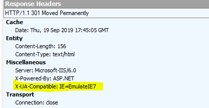 X-UA-Compatible: IE=EmulateIE7