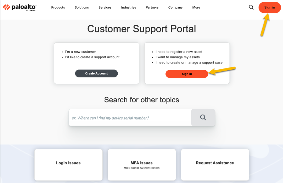 support portal