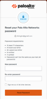 new password