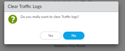 Confirm Clear Logs